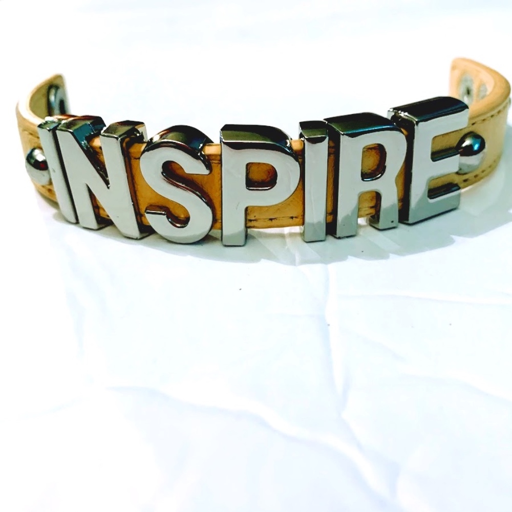 BCBGeneration INSPIRE Yellow Leather Bracelet